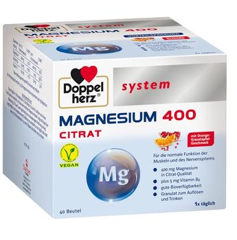 Doppelherz system Magnesium 400 Citrat Granulat (40 Stk.)