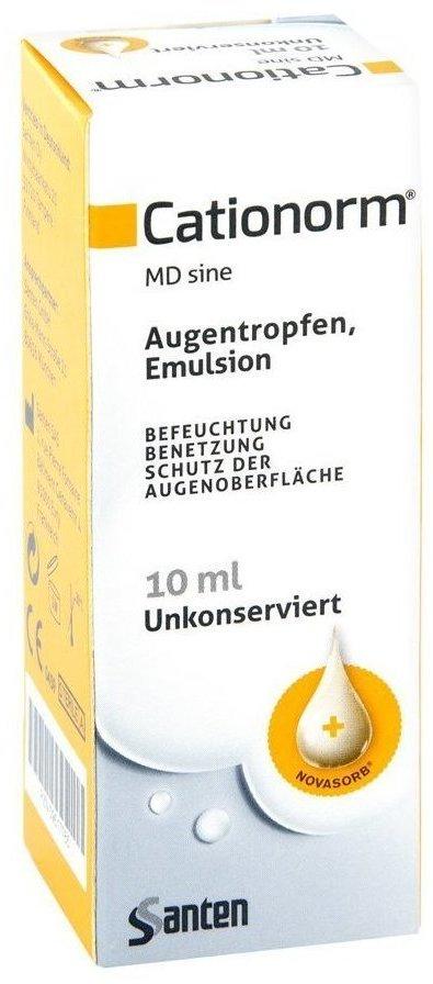 Santen Cationorm MD sine Augentropfen (10 ml) Test TOP Angebote ab 10,46 €  (September 2023)