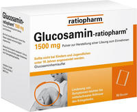 PZN-DE 06718678, Glucosamin-ratiopharm 1500 mg Pulver, 90 St, Grundpreis:...
