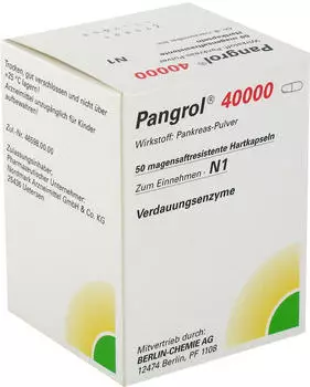 Pangrol 40000 Kapseln magensaftresistente (50 Stk.)