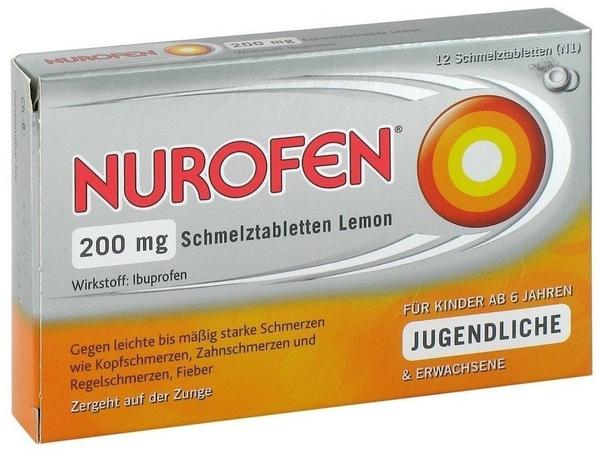 Nurofen 200 mg Schmelztabletten Lemon (12 Stk.)