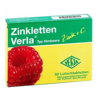 Verla-Pharm Zinkletten Himbeere Lutschtabletten (50 Stk.)