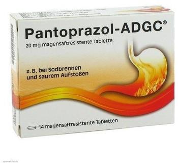 KSK-Pharma Vertriebs AG PANTOPRAZOL ADGC 20 mg magensaftres.Tabletten 14 St