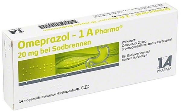 Omeprazol 20 mg bei Sodbrennen Kapseln magensaftresistent (14 Stk.)