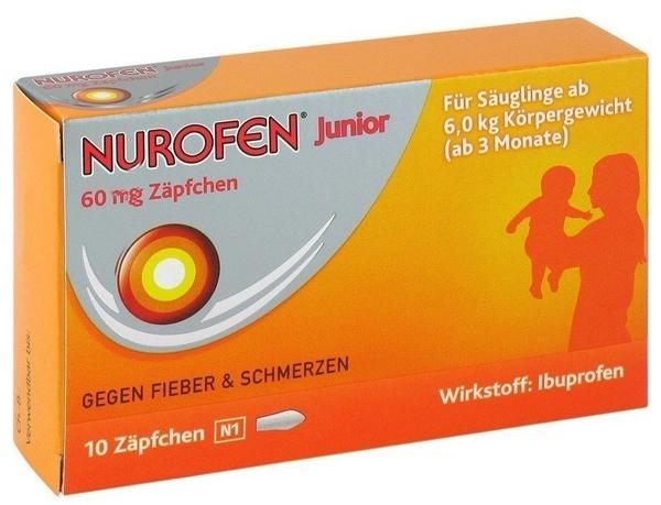 Nurofen Junior Zäpfchen 60 mg (10 Stk.)