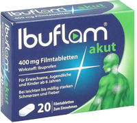 PZN-DE 04100218, A. Nattermann & Cie IBUFLAM akut 400 mg Filmtabletten 20 St,