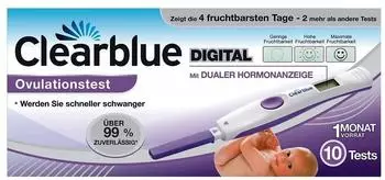 Clearblue Digitaler Ovulationstest mit dualer Hormonanzeige (10 Stk.)