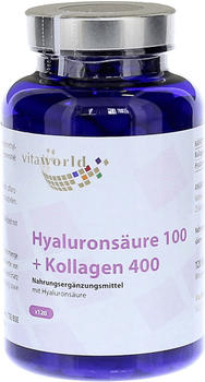 Vita-World Hyaluronsäure 100 + Kollagen 400 Kapseln (120 Stk.)