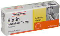 PZN-DE 03627892, Biotin Ratiopharm 5 mg Tabletten