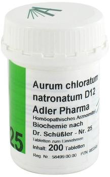 Adler Pharma Biochemie 25 Aurum Chlor.nat. D 12 Tabletten (200 Stk.)