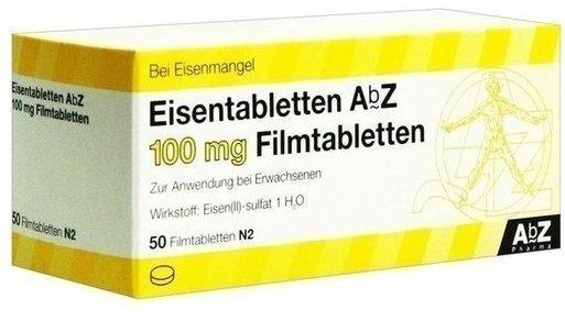 Eisentabletten 100 mg Filmtabletten (50 Stk.)