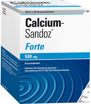 Calcium Sandoz Forte Brausetabletten (5 x 20 Stk.)
