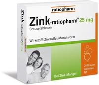 Zink ratiopharm 25 mg 20 St