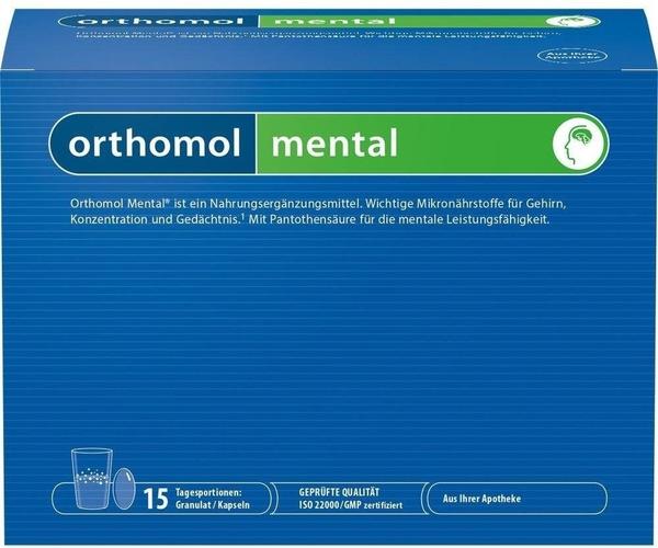Orthomol Mental Granulat Kapseln Tagesportionen (15 Stk.)