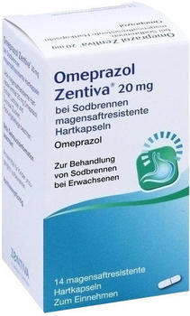Omeprazol Zentiva 20 mg bei Sodbrennen Kapseln (14 Stk.) Omeprazol Zentiva 20 mg bei Sodbrennen Kapseln (14 Stk.)