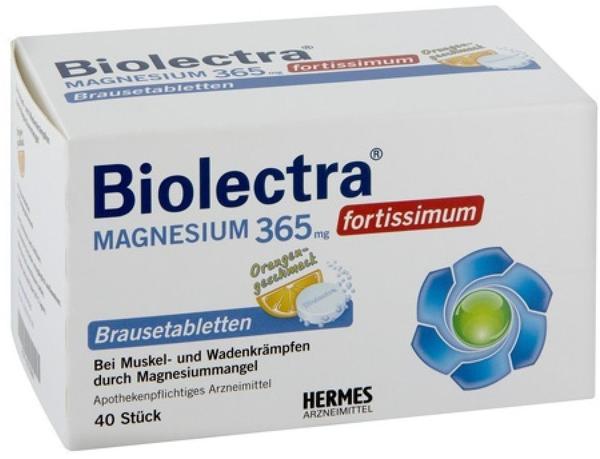 Biolectra Magnesium 365 fortissimum Orange Brausetabletten (20 Stk.)