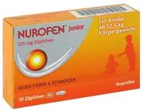 PZN-DE 04660785, Nurofen Junior 125 mg Z&auml;pfchen 10 St Suppositorien,...
