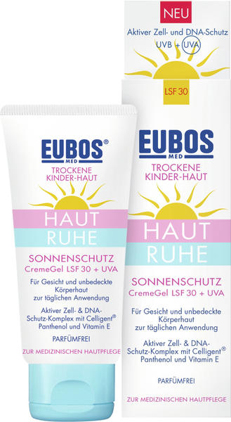 Eubos Haut Ruhe Sonnenschutz CremeGel LSF 30 trockene Kinder-Haut (50ml)  Test TOP Angebote ab 9,82 € (April 2023)