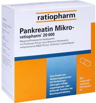Pankreatin Mikro Ratiopharm 20000 Kapseln (200 Stk.)