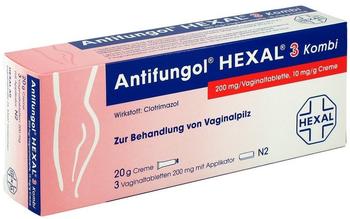 Hexal Antifungol HEXAL 3 KOMBI 3Vaginaltabl.+20g Creme