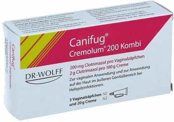 Linola CANIFUG Cremolum 200 3 V.Supp.+20gCr. Kombipackung 1 P