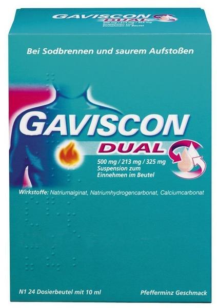 Gaviscon Dual 500 mg / 213 mg / 325 mg Beutel (24 x 10 ml)