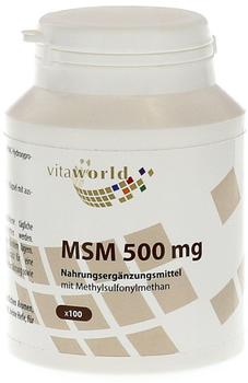 Vita-World MSM 500mg Kapseln (100 Stk.)