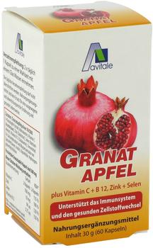 Avitale Granatapfel 500 mg Plus Vit.C + B12 + Zink + Selen (60 Stk.)