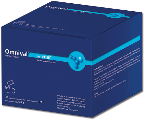 Medice Omnival orthomolekul. 2OH vital Granulat + Kapseln (30 Stk. + 90 Stk.)