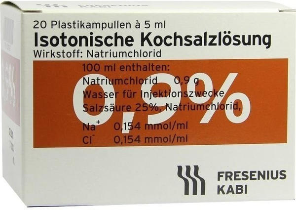 Fresenius Kochsalzlösung 0,9% Plastikamp. (20 x 5 ml)