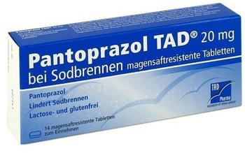 Pantoprazol 20 mg b. Sodbrennen magensaftresistente Tabletten (14 Stk.)