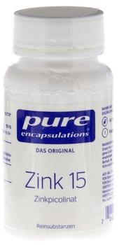 Pure Encapsulations Zink 15 Zinkpicolinat Kps. 60 Stk.