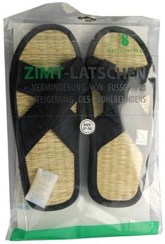 Spinnrad Latschen baumwolle schwarz
