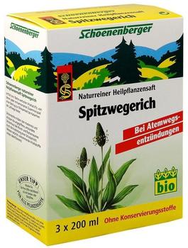 Schoenenberger Spitzwegerich Saft (3 x 200 ml)