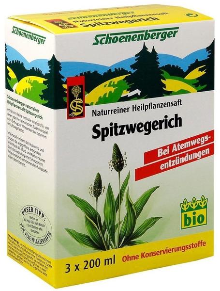 Schoenenberger Spitzwegerich Saft (3 x 200 ml)