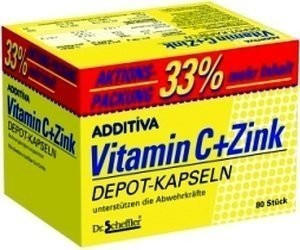 Dr. Scheffler Additiva Vitamin C zink Depotkapseln Aktionspackung (80 Stk.)