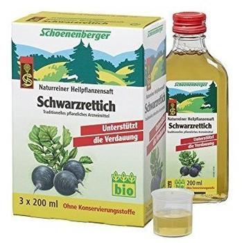 Schoenenberger Schwarzrettich-Saft (3x200 ml)