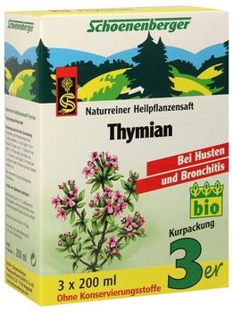 Schoenenberger Thymian-Saft (3 x 200 ml)