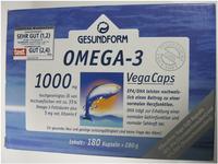 GESUNDFORM Omega-3 Fisch&ouml;l 1000 mg Vega-Soft-Caps 180 St