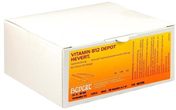 Vitamin B 12 Depot Hevert Ampullen (100 Stk.)