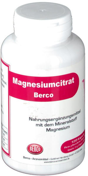 Berco Magnesiumcitrat Kapseln (120 Stk.)