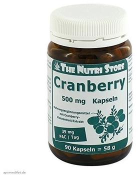 Hirundo Products Cranberry 500 mg Kapseln (90 Stk.)