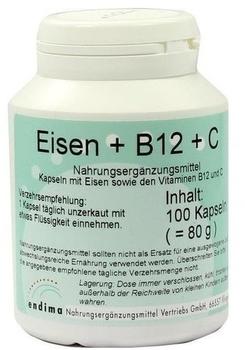 Endima Eisen + B 12 + C Kapseln (120 Stk.)