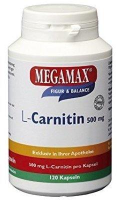 Megamax L-Carnitin 500 mg Kapseln (120 Stk.)