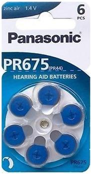 Panasonic PR 675 Hörgeräte-Batterien (6 Stück)