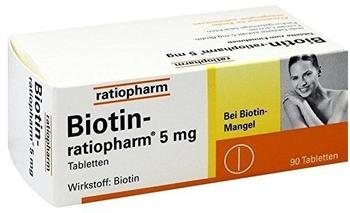 Biotin 5 mg Tabletten (90 Stk.)