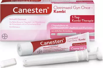 Canesten Gyn Once Kombi 1 Tag, Vaginaltablette und Creme