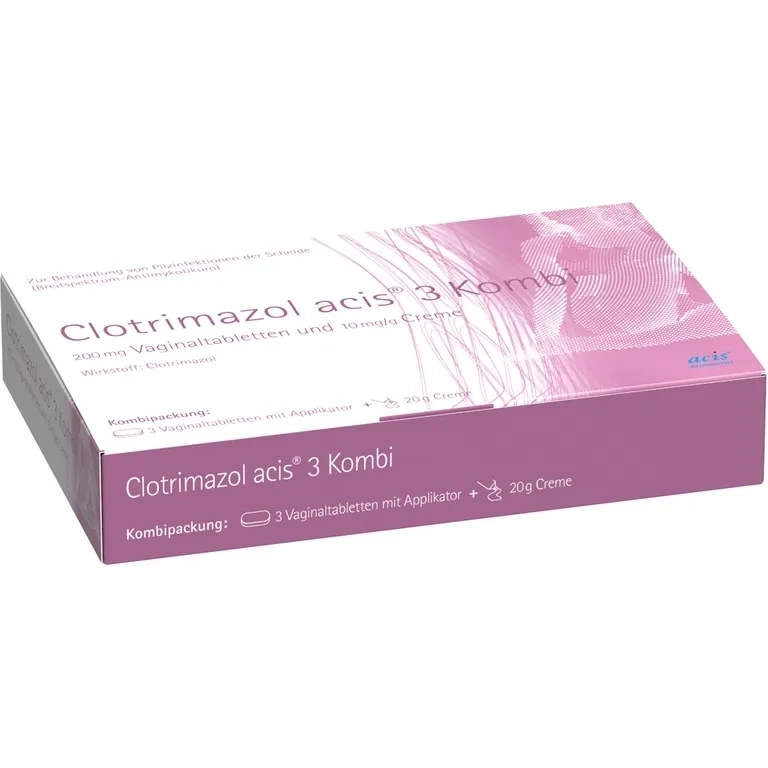 Clotrimazol acis 3 Kombi, Vaginaltabletten und Creme