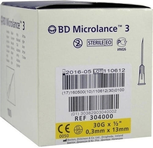 Becton Dickinson Bd Microlance Kanuele 30 g 1/2 0,29 x 13 mm (100 Stk.)