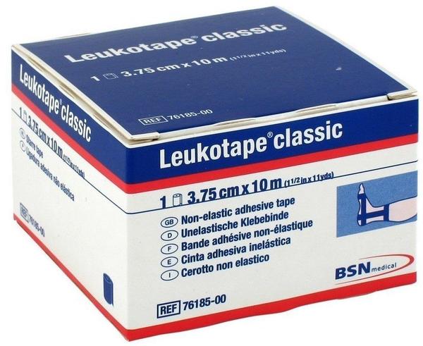 BSN Medical Leukotape Classic Einzelrolle in Faltschachtel 10 m x 3,75 cm blau
